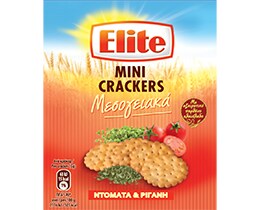 ELITE | Μίνι Κράκερς Μεσογειακά Ντομάτα & Ρίγανη 50g