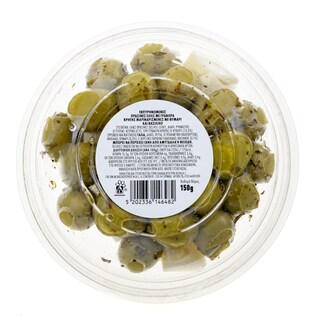 EXCELLENT TAPAS | Ελιές Πράσινες με Γραβιέρα Κρήτης Θυμάρι και Βασιλικό 150g