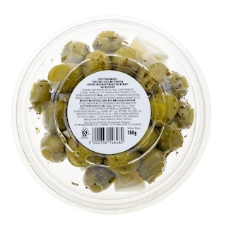 EXCELLENT TAPAS | Ελιές Πράσινες με Γραβιέρα Κρήτης Θυμάρι και Βασιλικό 150g