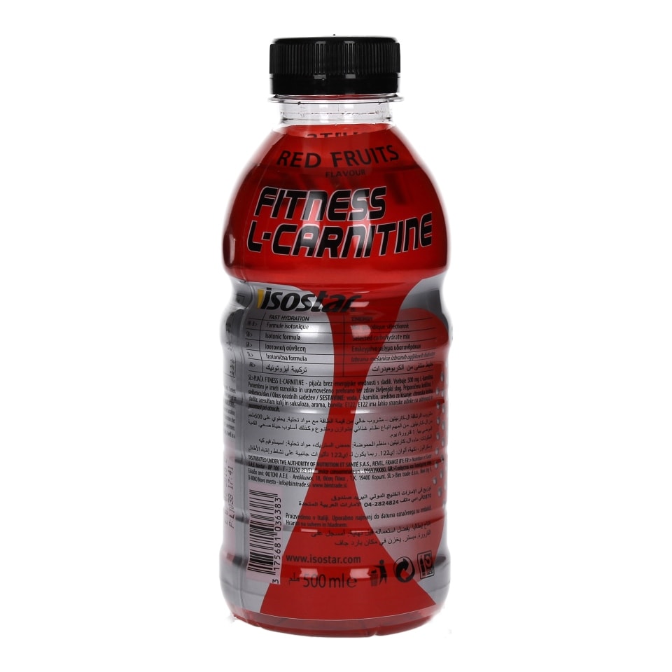 isostar l carnitine FITNESS L-CARNITINE RED FRUITS FLAVOUR 500 ML and recovery with Liquid L Comprar Isostar L-Carnitine liquid Complemento