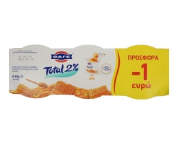 TOTAL | YOGHURT HONEY 510 GR 3Χ170GR 1Ε CHEAPER