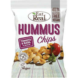 EAT REAL | Τσιπς Hummus με Τομάτα & Βασιλικό 135g