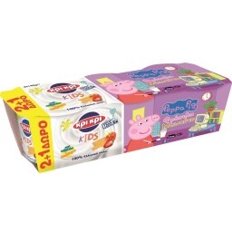ΚΡΙ ΚΡΙ | Επιδόρπιο Γιαουρτιού Peppa Pig Φράουλα Μπισκότο 3x140g 2+1 Δώρο