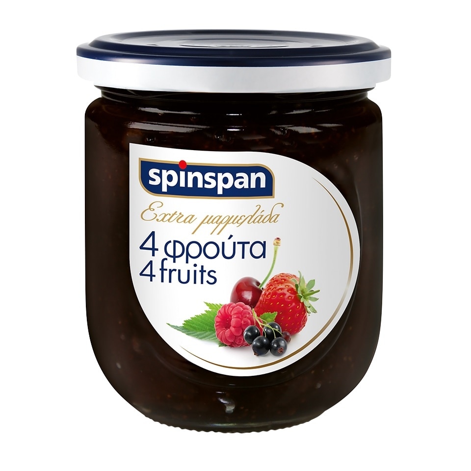 SPIN SPAN Μαρμελάδα 4 Φρούτα 380g