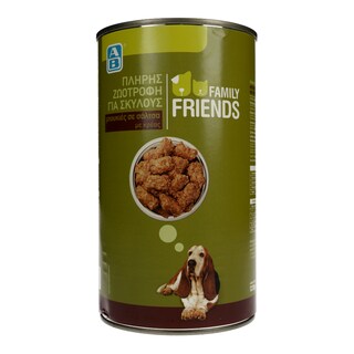 FAMILY FRIENDS | Σκυλοτροφή Μπουκιές Κρέας σε Σάλτσα 1.23kg