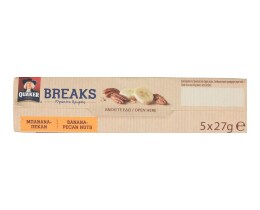QUAKER | ΜΠΙΣΚΟΤΑ ΒΡΩΜΗΣ ΜΠΑΝΑΝΑ ΠΕΚΑΝ 5 Χ 27 GR