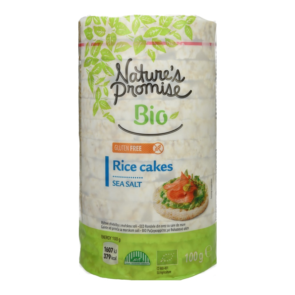 NATURES PROMISE BIO Ρυζογκοφρέτες Bio με Θαλασσινό Αλάτι 100g