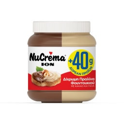 NUCREMA | Πραλίνα Δίχρωμη 380g + 40g Δώρο
