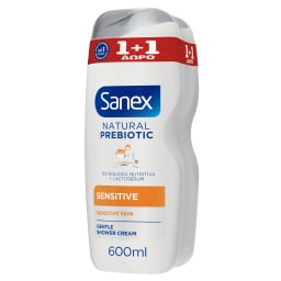 SANEX | Αφρόλουτρο Sensitive Skin 600ml 1+1 Δώρο
