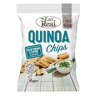 EAT REAL | Τσιπς Κινόα Sour Cream & Chives 80g