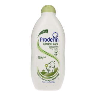 PRODERM | ΣΑΜΠΟΥΑΝ ΚΑΙ ΑΦΡΟΛΟΥΤΡΟ NATURAL CARE 400 ML