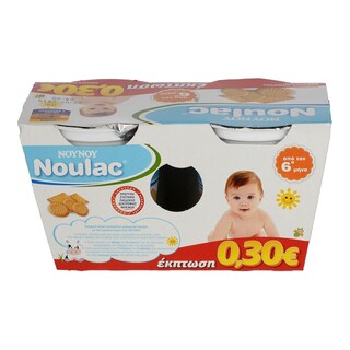 NOULAC | ΓΙΑΟΥΡΤΙ ΠΑΙΔΙΚΟ ΜΠΙΣΚΟΤΟ 2 Χ 150 GR