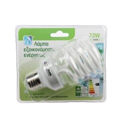 ΑΒ | ΛΑΜΠΑ ΟΙΚΟΝΟΜΙΑΣ 23W SPIRAL E27 1 ΤΕΜ