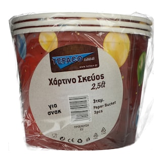 - | BUCKET PAPER SNACK 2.5LT 2PCS