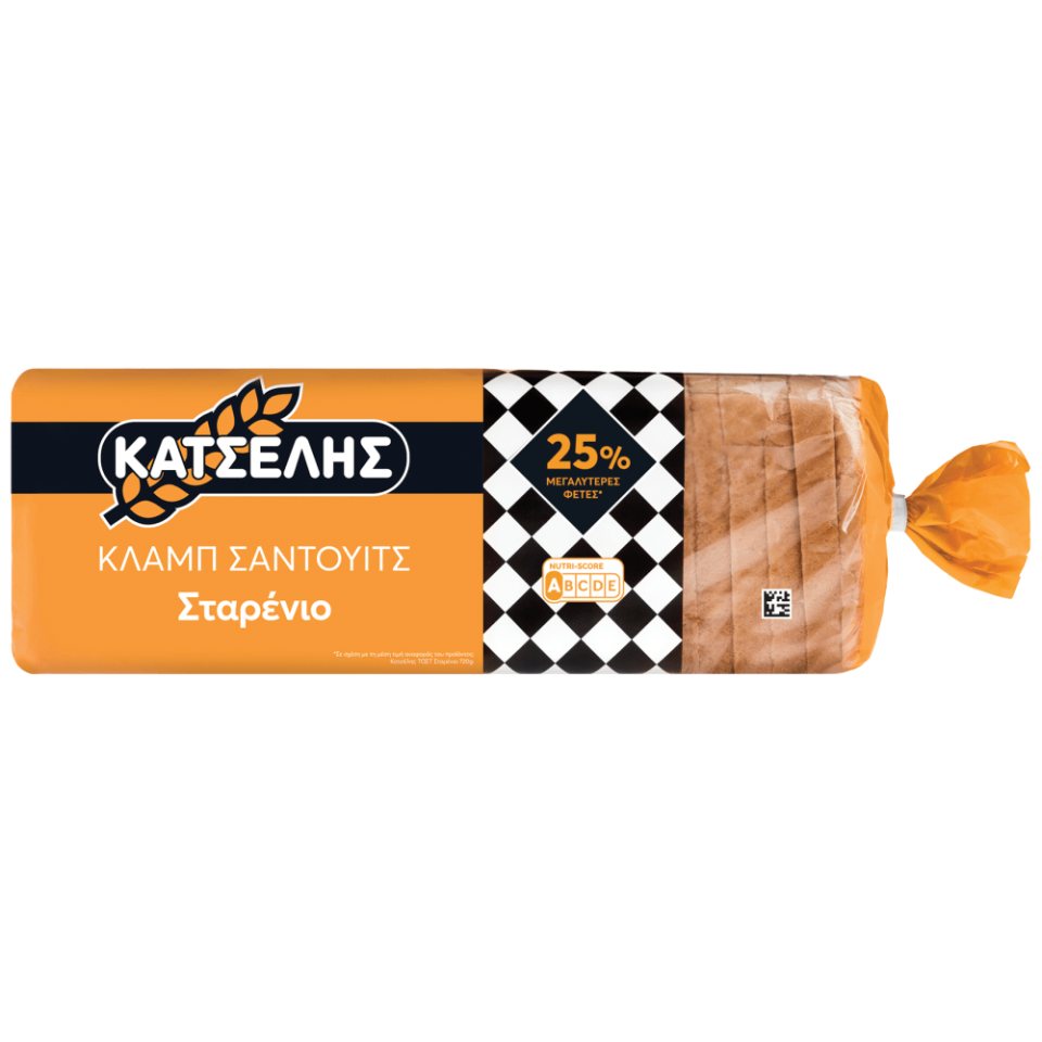 ΚΑΤΣΕΛΗΣ Ψωμί Κλαμπ Σάντουιτς Σταρένιο 1kg