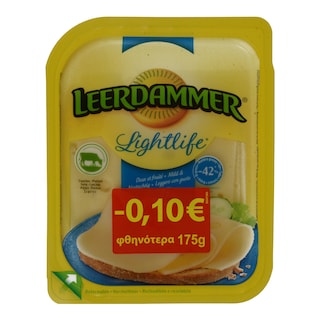 LEERDAMMER | CHEESE LIGHT SLICES 175 GR 0.10E