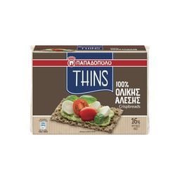 Φρυγανιές Λεπτές Crispbreads Thins Ολικής Άλεσης 250g