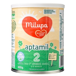 MILUPA | Γάλα 2ης Βρεφικής Ηλικίας Aptamil Σκόνη 400g