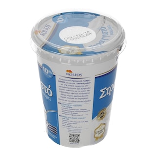 ΚΟΛΙΟΣ | ΓΙΑΟΥΡΤΙ ΛΕΥΚΟ ΣΤΡΑΓΓΙΣΤΟ 500 GR