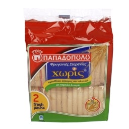 ΠΑΠΑΔΟΠΟΥΛΟΥ | ΦΡΥΓΑΝΙΕΣ ΣΙΤΟΥ ΧΩΡΙΣ 2 X 110 GR