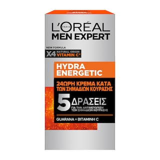 L'OREAL | MENEXPERT | Κρέμα Ενυδατική Hydra Energetic Anti Fatique 50ml