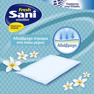 SANI | Υποσέντονα Sensitive Fresh Maxi Plus 90x60cm 15 Τεμ. Έκπτωση 1.5Ε