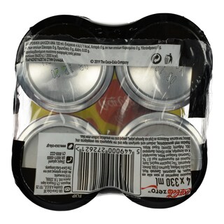 COCA COLA | ZERO | ΛΕΜΟΝΙ  4Χ330ML