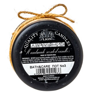 LION | Αρωματικό Κερί Bath & Care Ποτήρι 1 Τεμάχιο