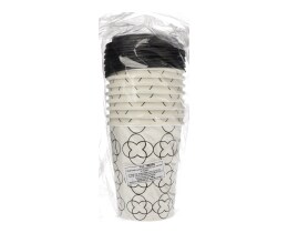 DUNI BIO | Ποτήρια Βιοδιασπώμενα & Καπάκια 8 Τεμάχια