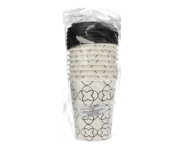 DUNI BIO | Ποτήρια Βιοδιασπώμενα & Καπάκια 8 Τεμάχια