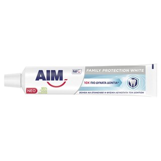 AIM | AIM TOOTHPAST.FAM.PROT.WHITE  2Χ75ML
