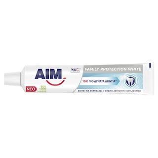 AIM | Οδοντόκρεμα Family Protection White 2X75 ml