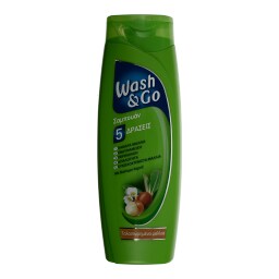 WASH&GO | ΣΑΜΠΟΥΑΝ ΤΑΛΑΙΠΩΡΗΜΕΝΑ ΜΑΛΛΙΑ 400 ML