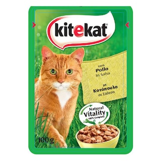 KITE KAT | Γατοτροφή Frsh Pck Κοτ/λο Συκώτι Αρακά Σε Σάλτσα 100 gr