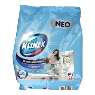KLINEX | Σκόνη Πλυντηρίου Ρούχων Original 22 Μεζούρες