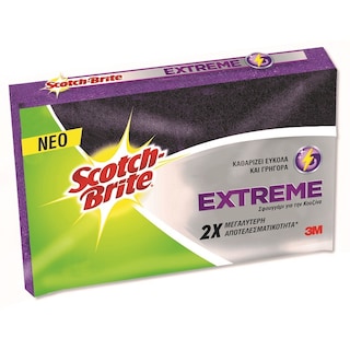 SCOTCH BRITE | Σφουγγάρι Κουζίνας Extreme 1 Τεμάχιο