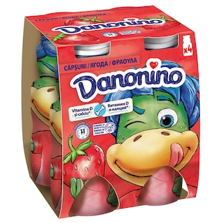 DANONINO | Ρόφημα Γιαουρτιού Φράουλα 4x100g