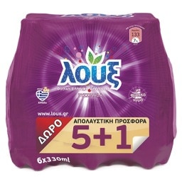 ΛΟΥΞ | Αναψυκτικό Βυσσινάδα Φιάλη 6 X 330ml (5+1 Δώρο)