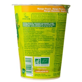 SOJADE | Επιδόρπιο Σόγιας Μάνγκο & Ροδάκινο Vegan 400g