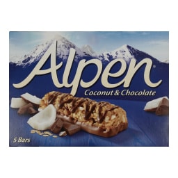 ALPEN | Μπάρες Δημητριακών Καρύδα Σοκολάτα 5 X 29gr