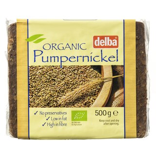 DELBA | Αρτοσκεύασμα Σίκαλης Βιολογικό Pumpernickel 500gr