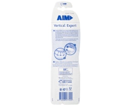 AIM | Οδοντόβουρτσα Vertical Expert Μέτρια 2 Τεμάχια 1+1 Δώρο