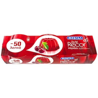 ΜΕΒΓΑΛ | Ζελέ Recor Κεράσι 3x150gr Έκπτωση 0.5Ε