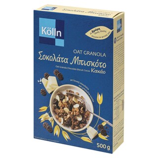 KOLLN | Μούσλι Τραγανά Σοκολάτα Μπισκότο Κακάο 500g