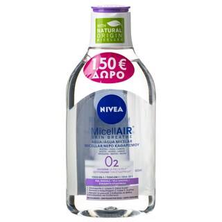 NIVEA | Νερό Καθαρισμού Προσώπου Micellair Skin Breath 400ml Έκπτωση 1.5Ε
