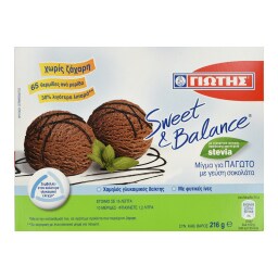 SWEET & BALANCE | Μείγμα Παγωτού Σοκολάτα 216g