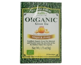 ST.DALFOUR | ΤΣΑΪ ΒΙΟΛΟΓΙΚΟ ΠΡΑΣΙΝΟ ΜΕ GINGER 25 ΦΑΚΕΛΑ X 2 GR