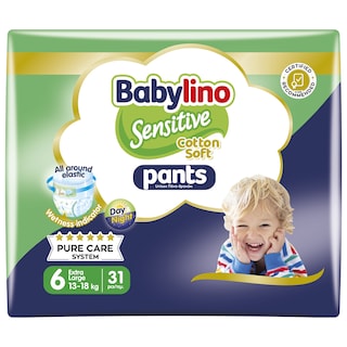 BABYLINO | Πάνες Βρακάκι Sensitive Pants Νο6 31 Τεμάχια