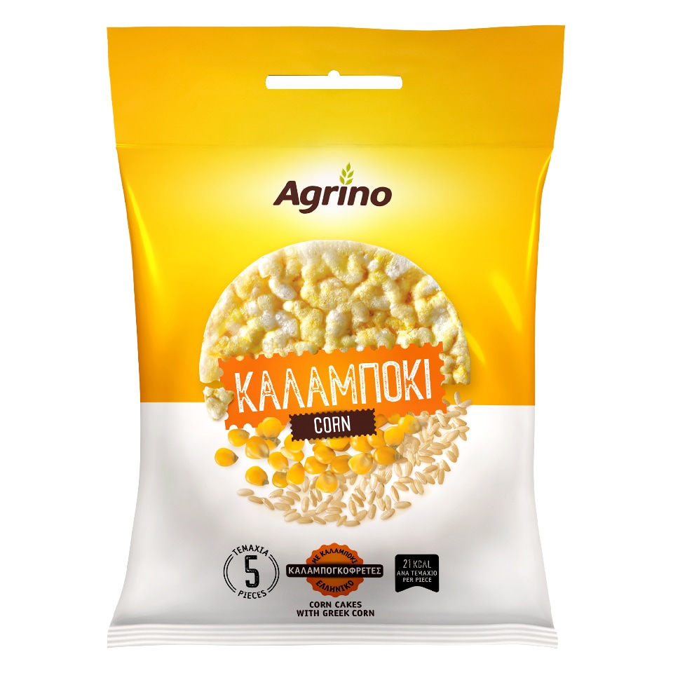 AGRINO Ρυζογκοφρέτες Καλαμπόκι Ατομικές 33g