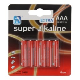 ΑΒ | Μπαταρίες Αλκαλικές Super AAA 6 Τεμάχια